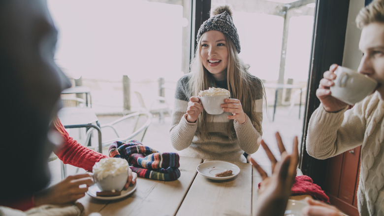 Friends having coffee 