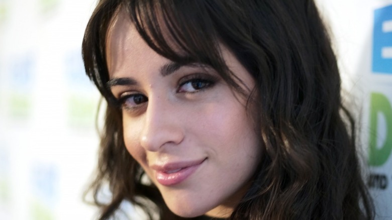 Camila Cabello posing at event