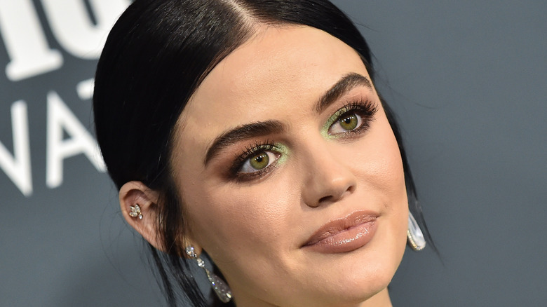 Lucy Hale green eyeshadow