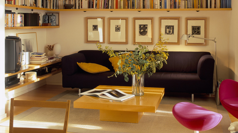 open coffee table book