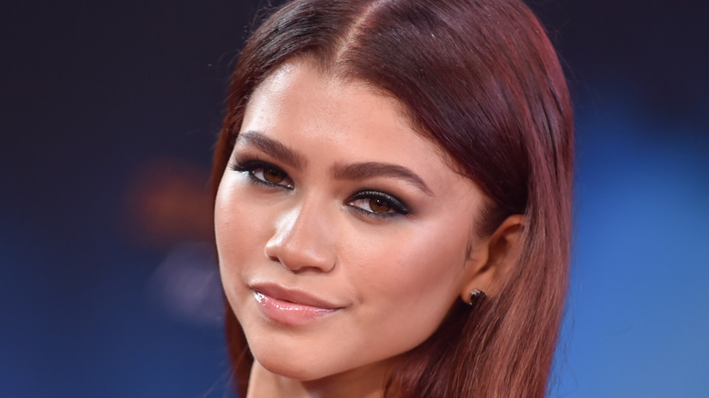 Zendaya posing at red carpet