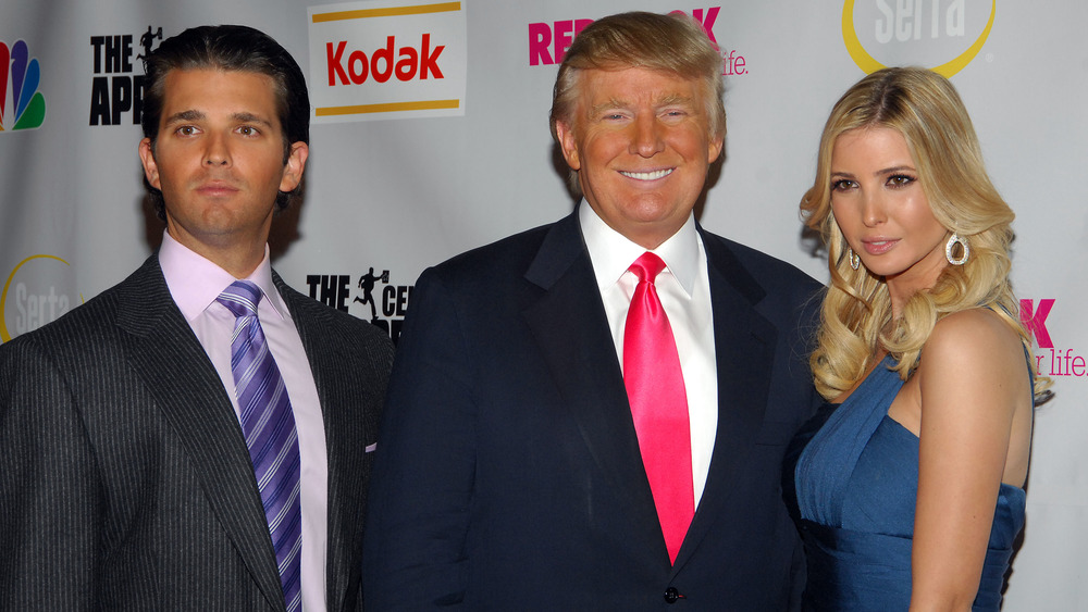 Donald Jr., Donald, and Ivanka Trump 