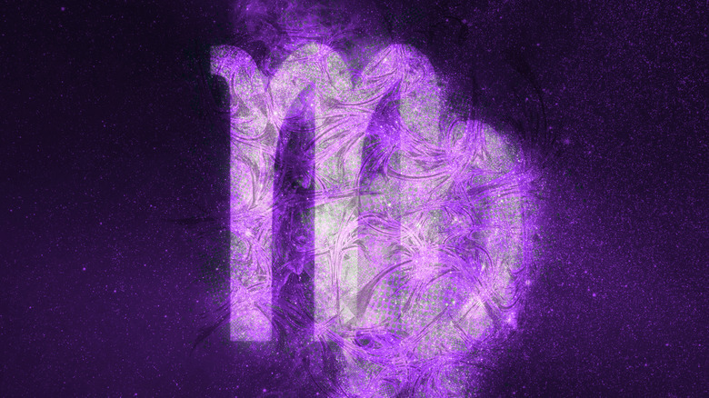 Virgo logo on galaxy background