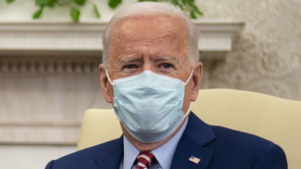 Joe Biden walking to the Oval Office