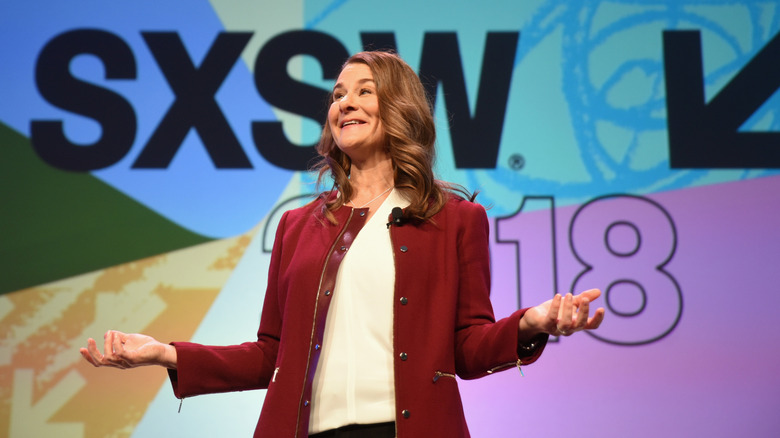 Melinda French Gates on stage at SXSW