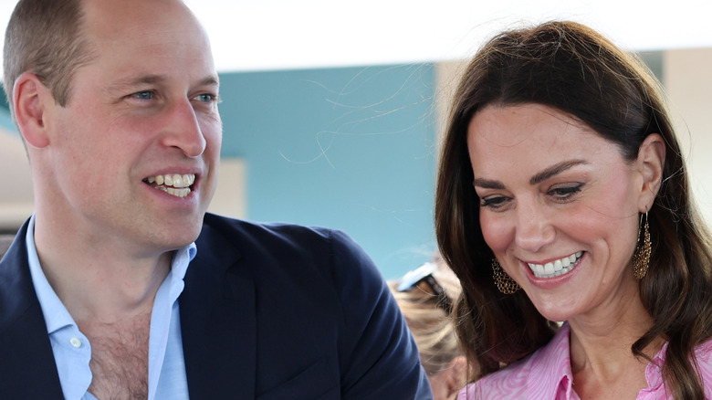 Kate Middleton and Prince William smiling