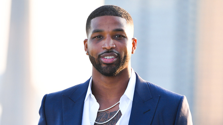 Tristan Thompson poses for the camera