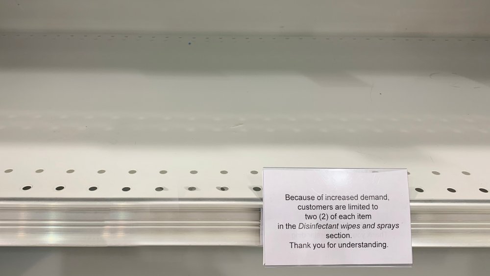 empty shelf
