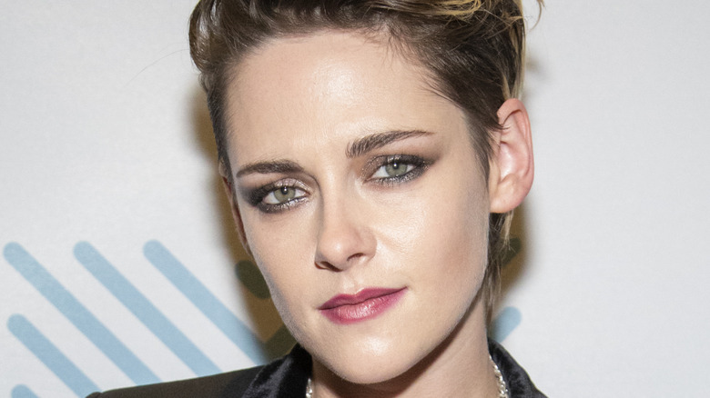 Kristen Stewart poses at an event