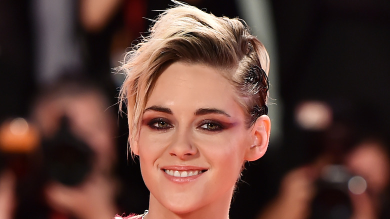 Kristen Stewart smiles at an event