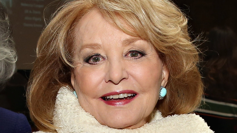 Barbara Walters smiling at New York Public Library Lunch