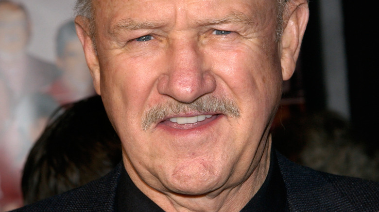 Gene Hackman at movie premiere