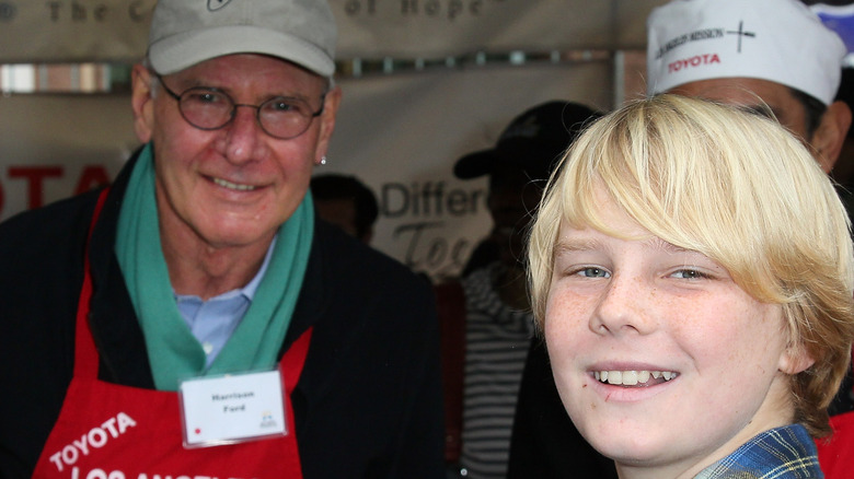 Harrison Ford and grandson Ethan