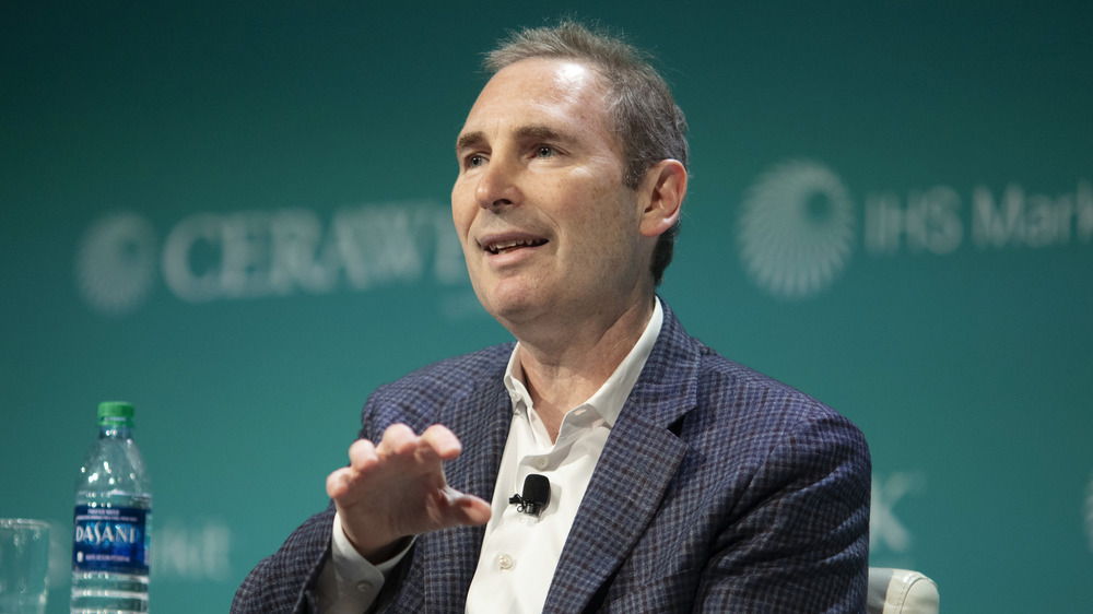 Amazon CEO Andy Jassy talking