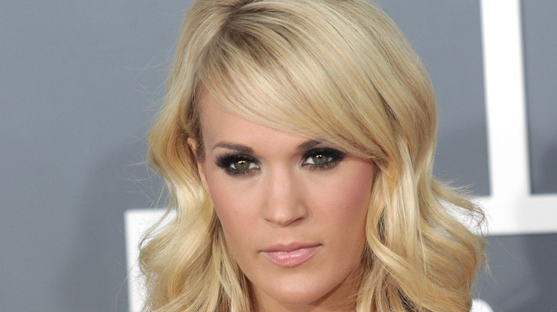 Carrie Underwood staring intensely