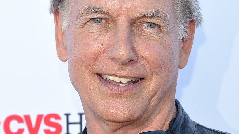 Mark Harmon smiling for cameras