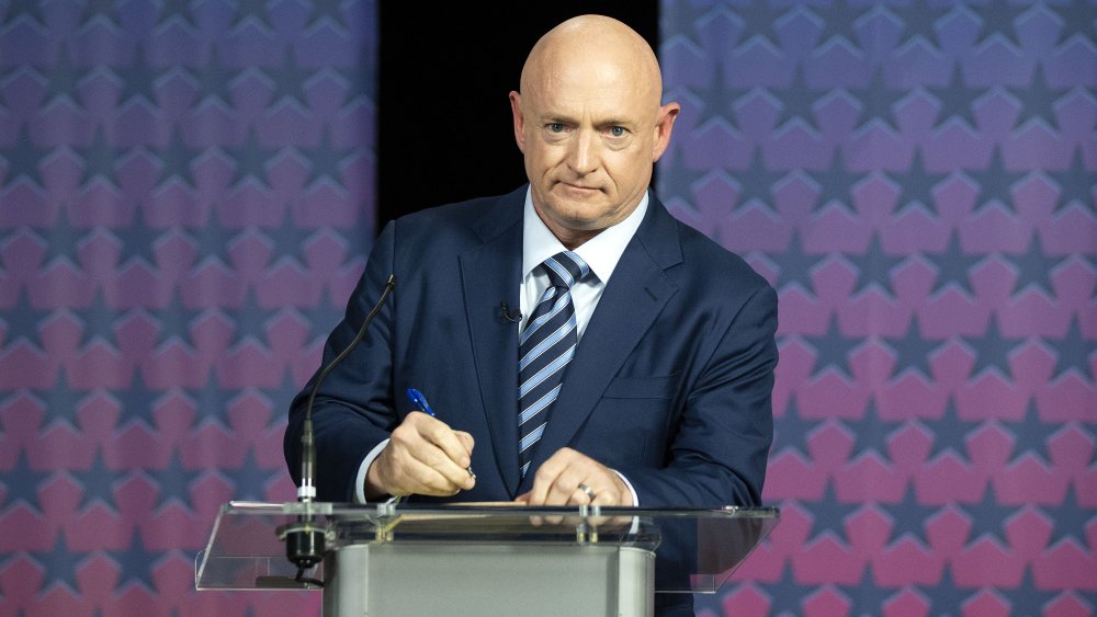 Mark Kelly at a debate in 2020