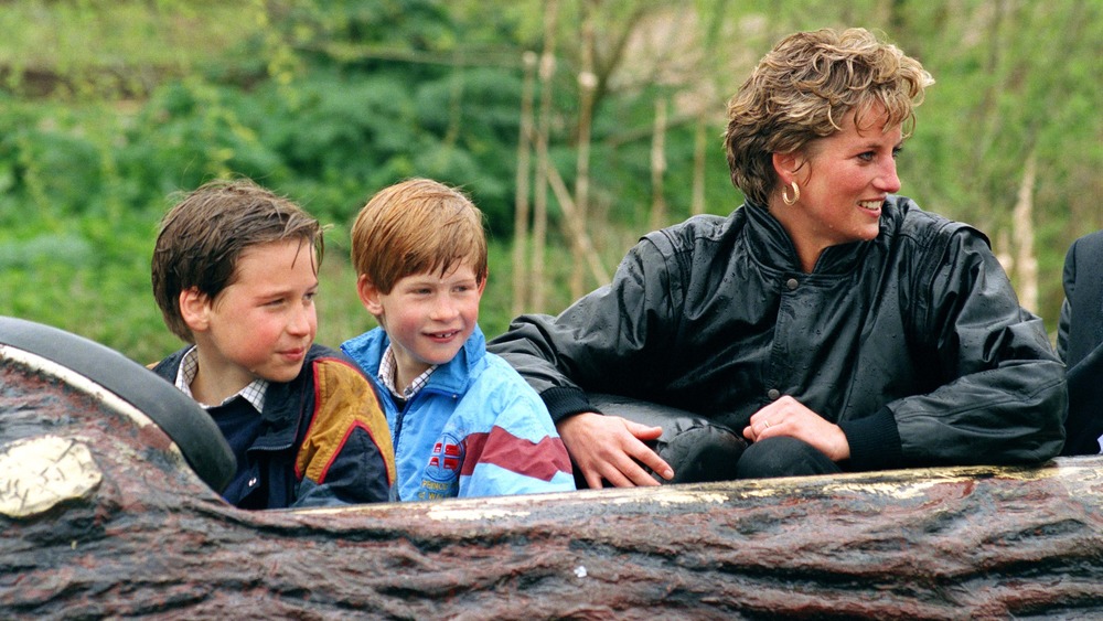 Princess Diana with William and Harry