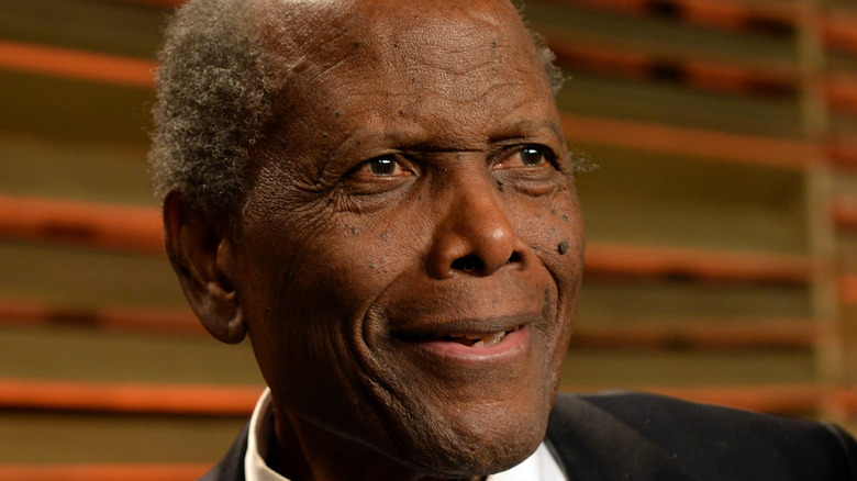 Sidney Poitier attends the opening night of 'Born For This' in 2017