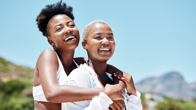 Couple smiling for photo