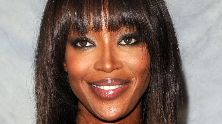 Supermodel Naomi Campbell smiling 