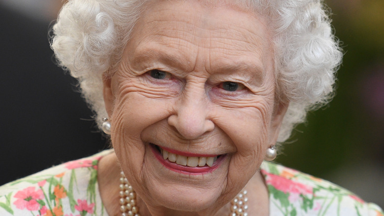 Queen Elizabeth smiling