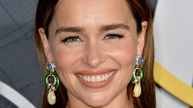 Emilia Clarke smiling for the camera