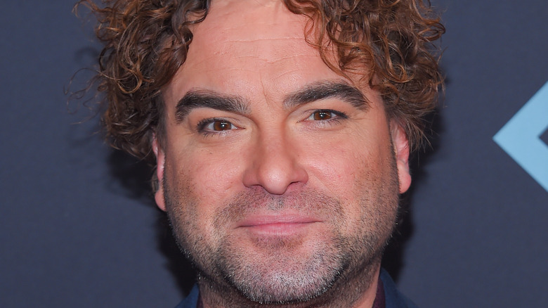 Johnny Galecki smiles