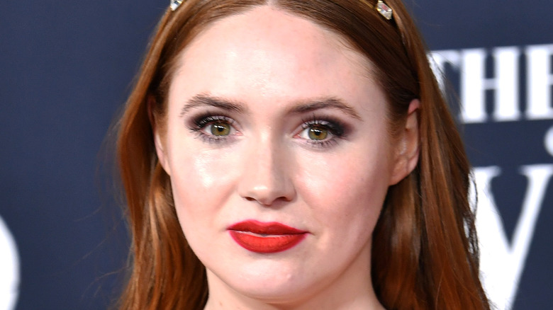 Karen Gillan on the red carpet 