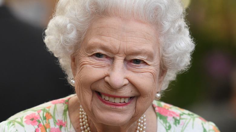 Queen Elizabeth at an event. 