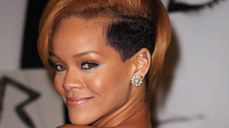 Rihanna with an undercut in 2009