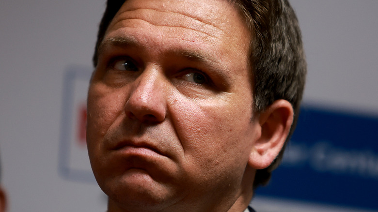 Ron DeSantis not looking happy