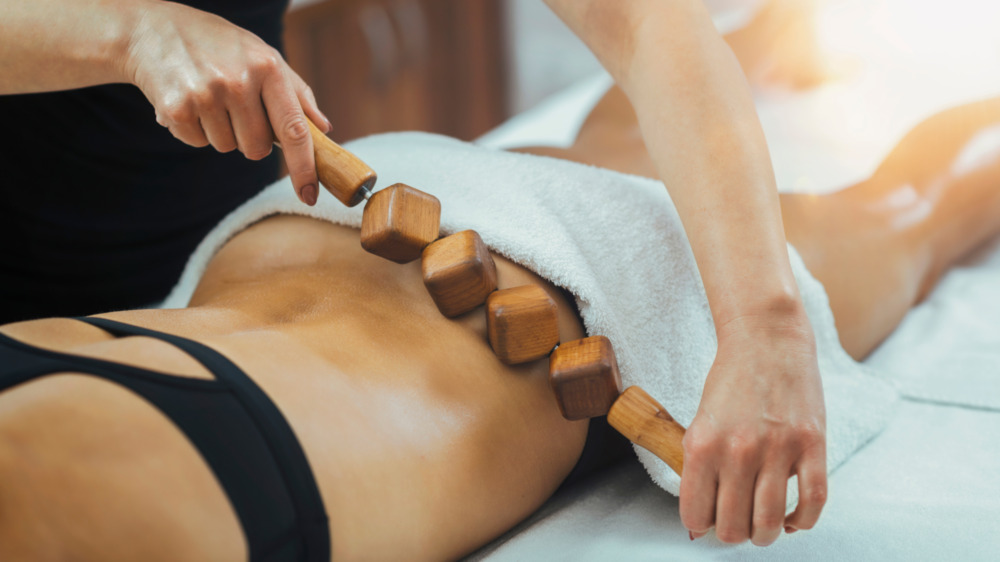 Woman getting a massage