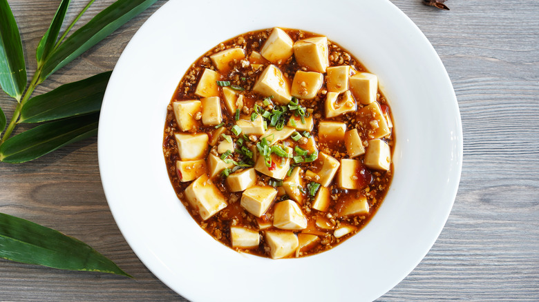 Tofu in a spicy sauce