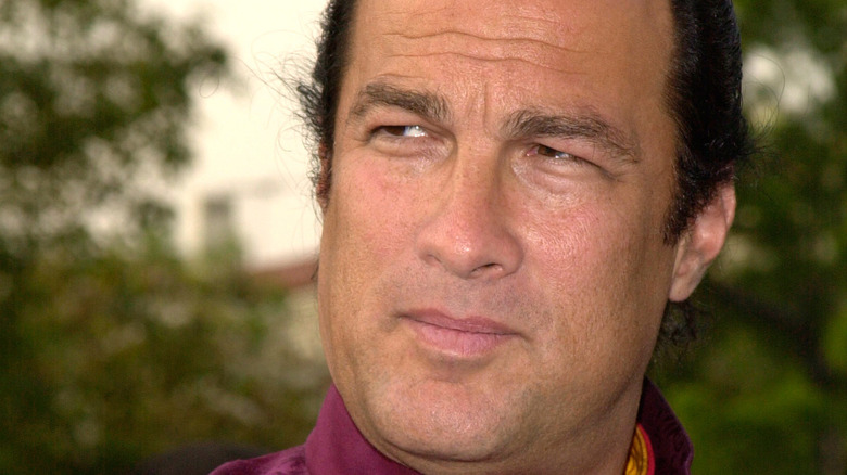Steven Seagal posing