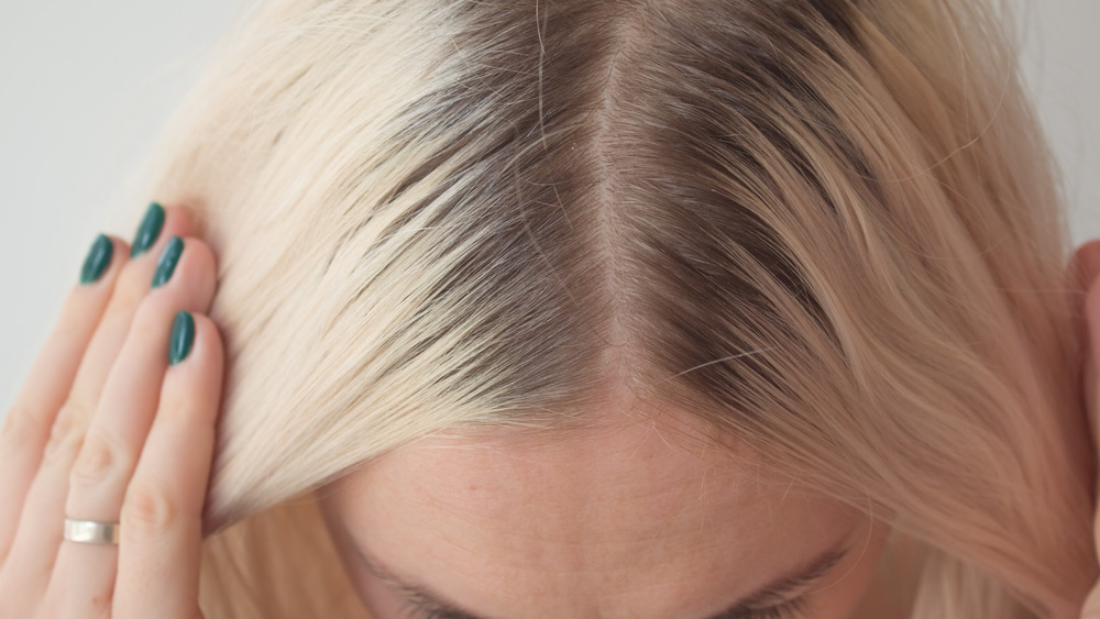 Woman's hair part