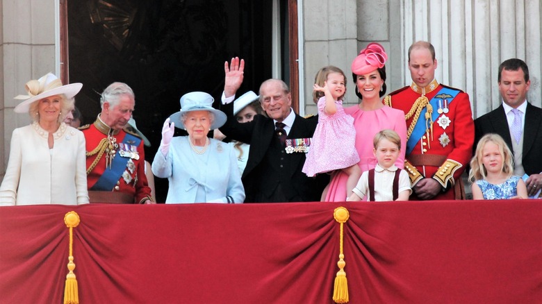 The royal family at Buckingham Palace