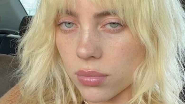 Billie Eilish looking tired