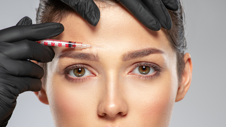 Woman having a botox treatment