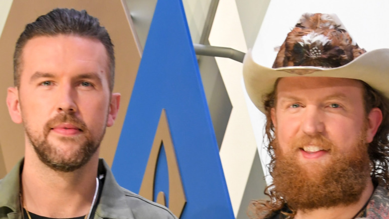Brothers Osborne T.J. and John pose for the camera at the 2020 Country Music Awards