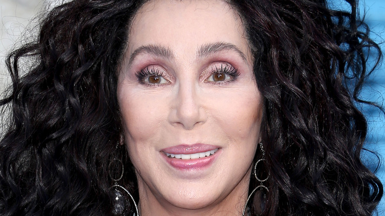 Cher with curly hair