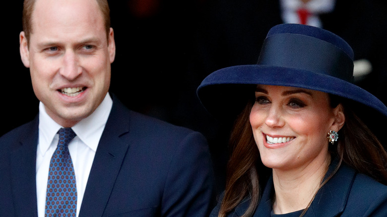 Prince William and Kate Middleton at an event.