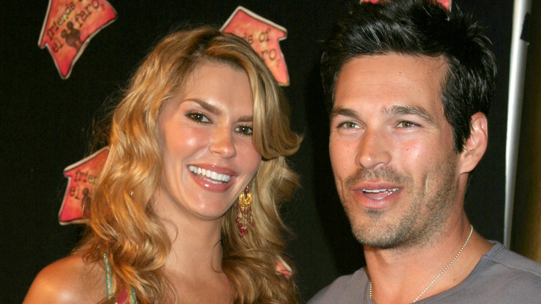 Brandi Glanville laughing with Eddie Cibrian