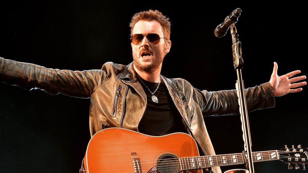 Eric Church wearing Ray-Bans onstage