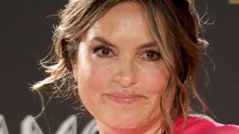 Mariska Hargitay addresses the audience at Glamour's Women of the Year Awards