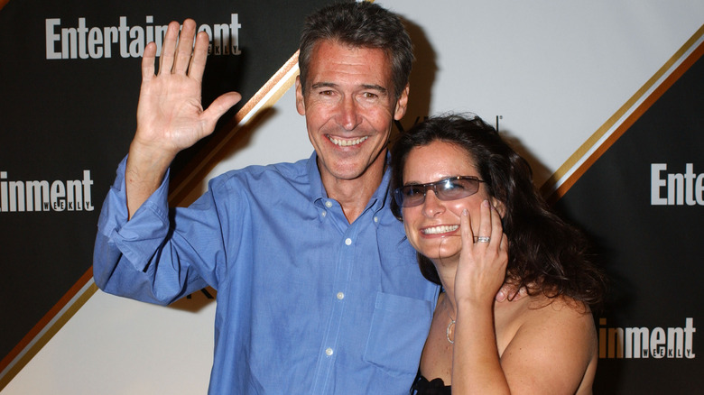 Randolph Mantooth and Kristen Connors smiling at the Entertainment Weekly Pre-Emmy Party in 2005