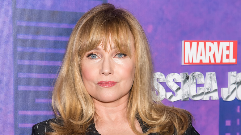 Rebecca De Mornay posing at a Netflix event