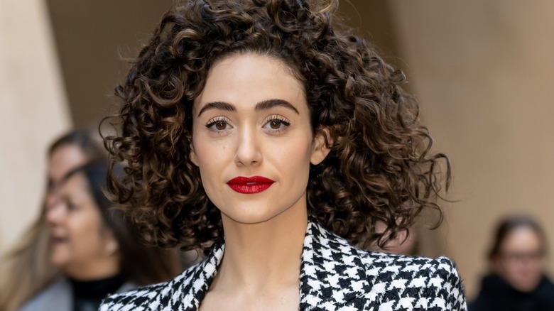 Emmy Rossum walks the red carpet