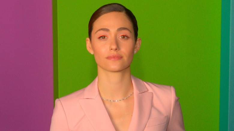 Emmy Rossum attends the premiere of "The Morning Show"