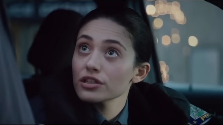 Emmy Rossum as a police officer in "Cold Pursuit"